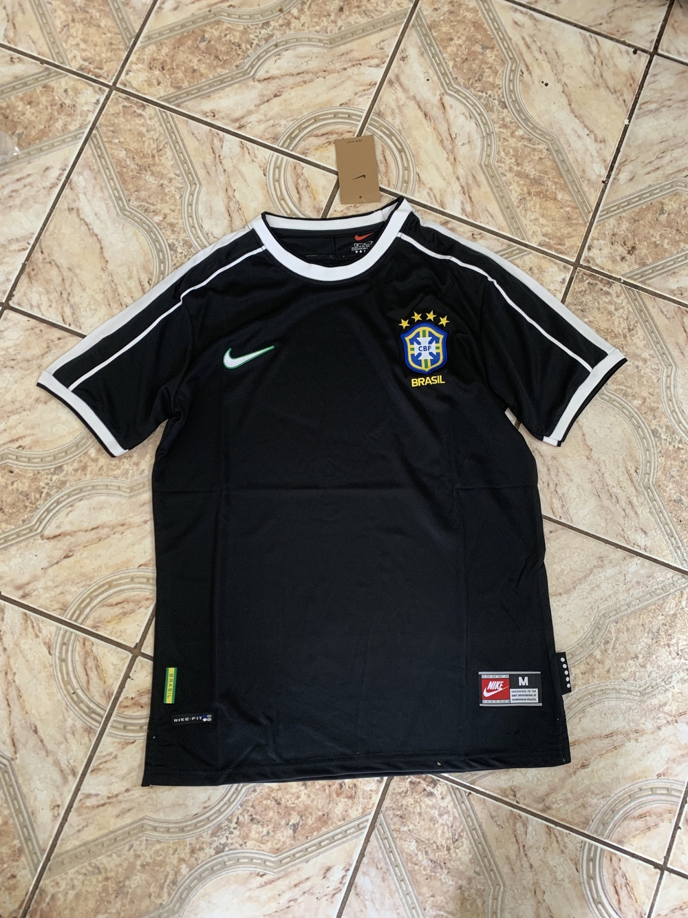 Nike Brazil 1998 Retro Training Jersey Size M